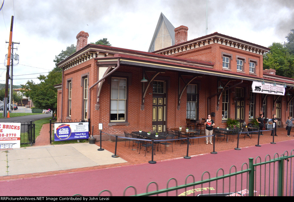 Passing the classic Tamaqua Reading RR Depot